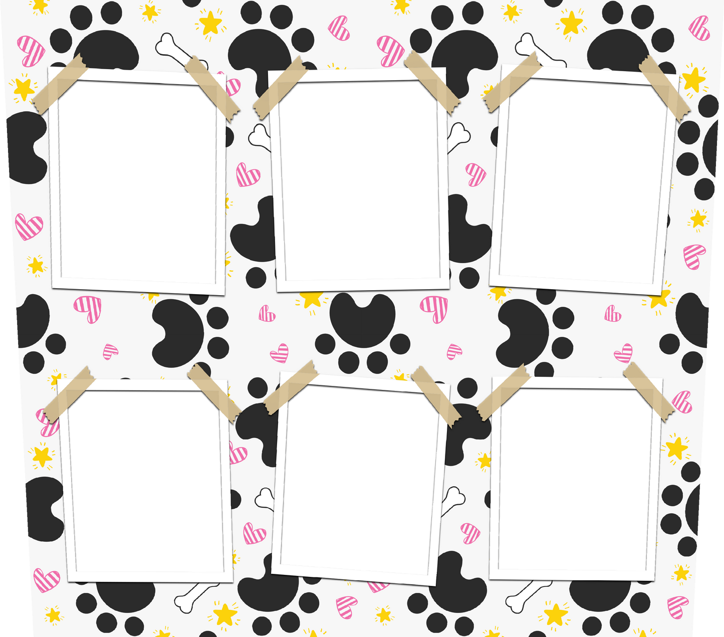 Paw print sublimation