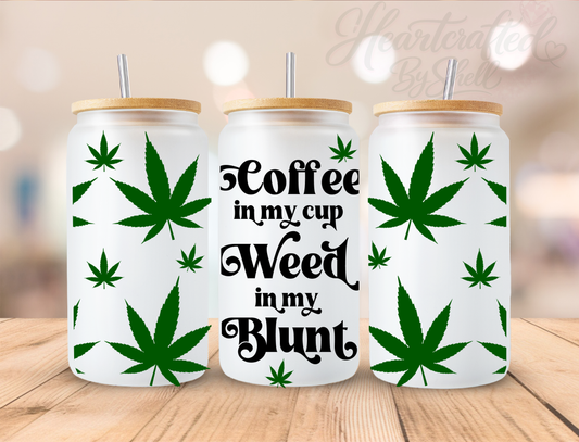 Coffe Weed Blunt glass can
