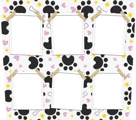 Paw print sublimation